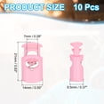 thumbnail image 2 of Uxcell Plastic Cord Lock, Single Hole Spring Toggle Stopper Adjustable Cord Stop Fastener End Pink, 2 of 6