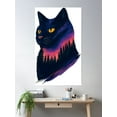 thumbnail image 2 of Galactic Cat Poster Wall Art, Modern Wall Decor, 16x24 UNFRAMED, 2 of 2