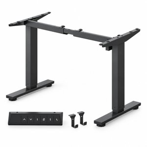 EN1 Height Adjustable Standing Desk Frame Black | Memory Controller Electric Sit Stand Desk Base Home and Office Frame Only