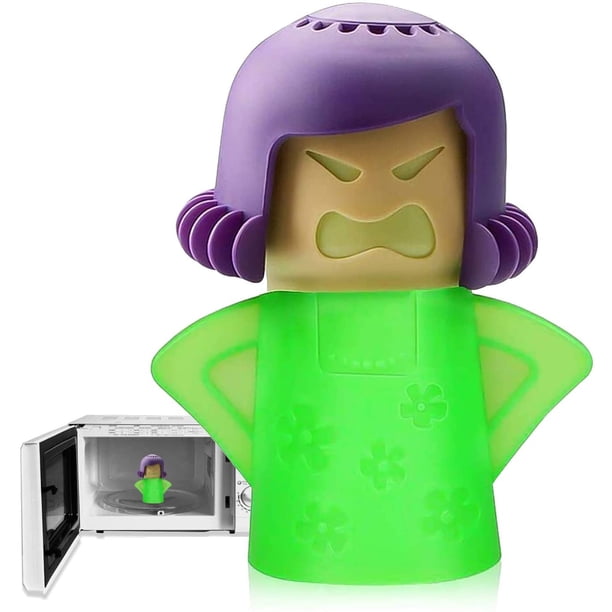 Angry Mama Microwave Cleaner, Microwave Steam Cleaner, Angry Mom Steamer Limpie las manchas fácilmente en minutos, limpie al vapor y desinfecte con vinagre y agua para la cocina