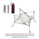 thumbnail image 3 of Aire Libre Portátil Plegable De Acero Inoxidable Soporte Ajustable Para Hoguera Camping Senderismo Picnic Estante Para Quemar Estufa De Leña Vogacara OD009735-01, 3 of 7