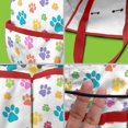 thumbnail image 5 of Garden Tool Bag,Pets Paws Print Colorful Garden Tool Organizer,Garden Gifts,Waterproof Multi-Pocket Garden Tool Storage 11.8x5.5x11.4 Inch(Tools NOT Included), 5 of 6