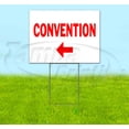 thumbnail image 1 of Convention Left (18" x 24") Yard Sign, Includes Metal Step Stake, 1 of 6