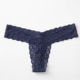 thumbnail image 1 of Tanga sexy de encaje de algodón con entrepierna y cintura baja para mujer, 1 of 6