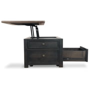 Signature Design by Ashley Tyler Creek 4 Drawer Coffee Table with Lift Top, Grayish Brown/Black