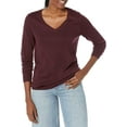 thumbnail image 1 of walmart Essentials Womens Lightweight V-Neck Sweater, 1 of 8