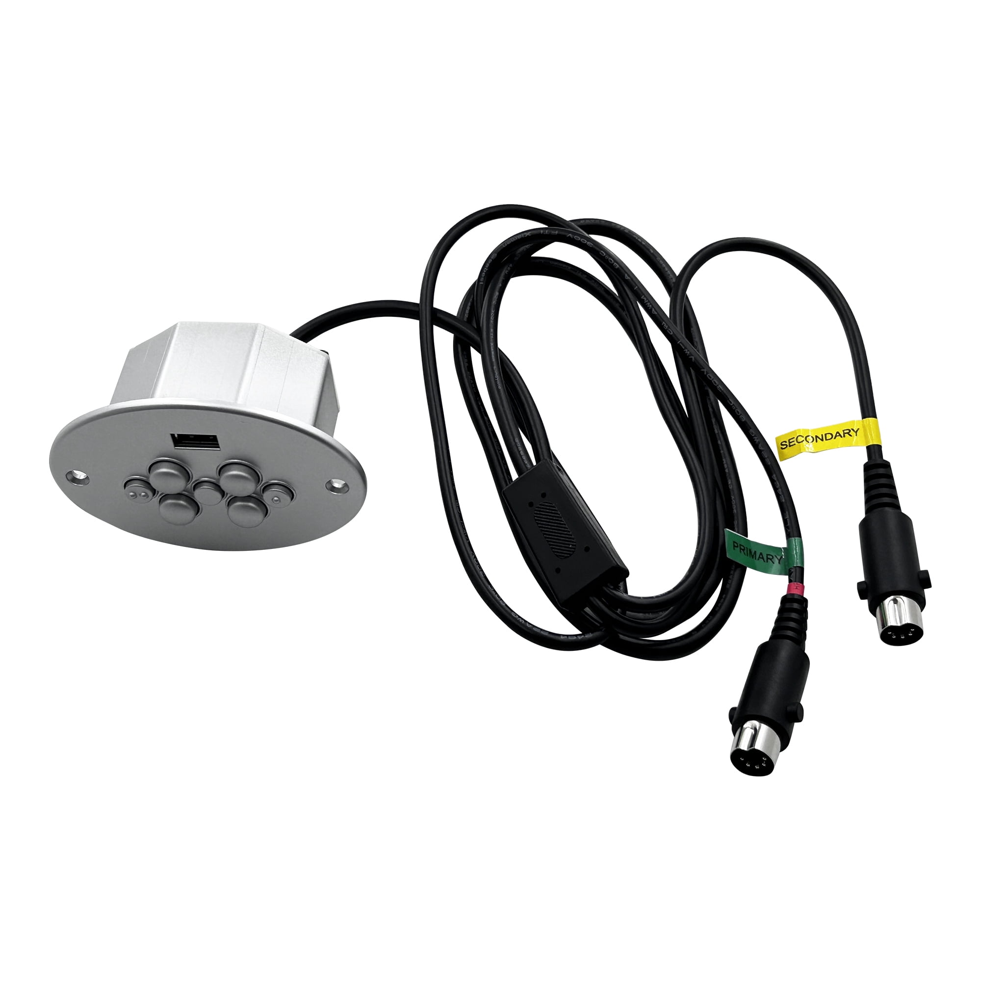 Raffel Systems 7 Button 5 Pin CTR UR2 07 Switch Hand Control Replacement with USB and Memory Plus Buttons for Power Recliner