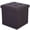 Dark Brown, variant on LotFancy 13 in Faux Leather Storage Ottoman Cube,Square Foot Stool Ottoman with Storage,Black