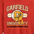 thumbnail image 3 of Garfield - University Sports Star - Toddler & Youth Long Sleeve Graphic T-Shirt, 3 of 5
