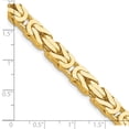 thumbnail image 2 of 14k Yellow Gold Solid Polished 6.50mm Byzantine Chain Necklace 20 Inch Lobster Claw Chain Necklace for Women and Men, 2 of 2