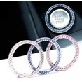 thumbnail image 1 of 3Pcs Crystal Rhinestone Ring for Car Decor, Auto Engine Start Stop Decoration Crystal Interior Ring Decal for Vehicle Ignition Button, 1 of 7