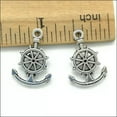 thumbnail image 4 of U8MO 12/30/50/100X Retro Rudder Alloy Charms Pendants for Jewelry Making DIY 21*14mm-12pcs, 4 of 5