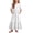 White, variant on Auroural Girls Long Dresses Girls Summer Casual Dress with Ruffles Short Sleeve Round-Neck Dress for 4-14Y