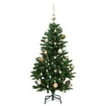 thumbnail image 4 of vidaXL Artificial Hinged Christmas Tree 150 LEDs & Ball Set 59.1", 4 of 7