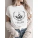 thumbnail image 3 of Camiseta de dos lados Velaris, camisetas de libro de ACOTAR del tatuaje de Feyre, camisetas Vintage de manga corta para hombres y mujeres, camisetas SJM Merch, 3 of 5