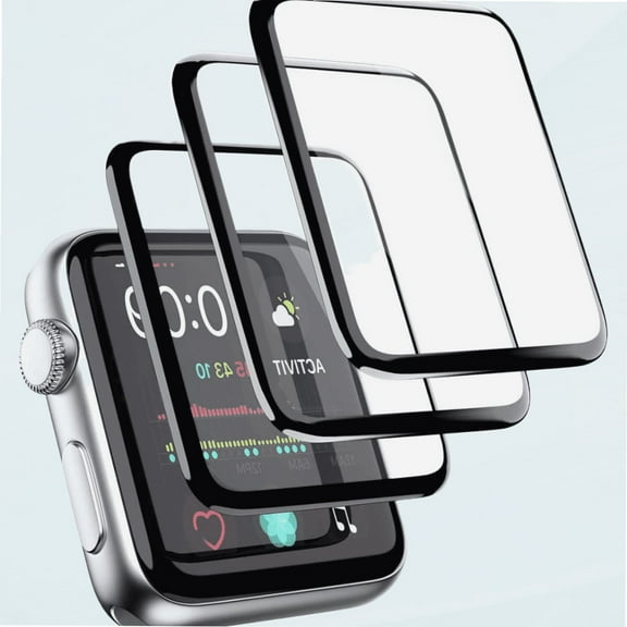 3 Packs Screen Protector Compatible with Apple Watch 45mm Series 7 HD Screen Protector Anti-Scratch Bubble Free Screen Protector