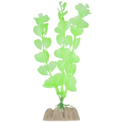 (2 Pack) GloFish Green Fluorescent Aquarium Plant Decoration,