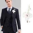 thumbnail image 5 of Ramillete para hombre y mujer, boda, padrino, invitado, ramillete Artificial, boda, cena formal, conjunto de decoración, 5 of 5