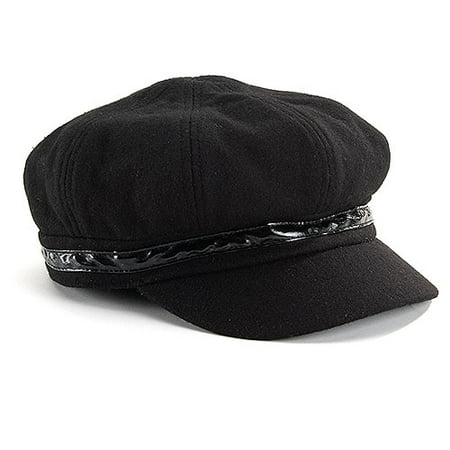 Wool-Blend Cabbie Hat