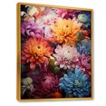 thumbnail image 2 of Designart "Curved Stems Of Graceful Mums" Mums Floater Framed Wall Art Prints, 2 of 5