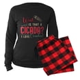 thumbnail image 5 of CafePress - Cicadas Wait Is That A Cicada Entomologist Insects - Women's Long Sleeve Dark Pajamas, 5 of 7