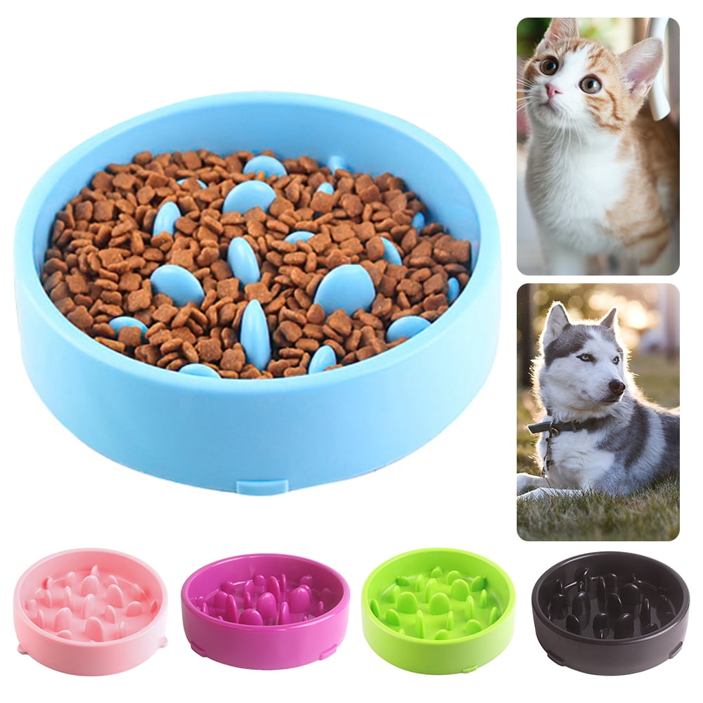 Yipa Pet Dog Feeding Food Bowls Puppy Slow Down Eating Feeder Dish Bowl Durable Prevent Choking