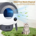 thumbnail image 4 of Automatic Self-Cleaning Cat Litter Box for Multiple Cats, 76L Large Capacity, Ultra-Quiet, App Controlled, Triple Safety Sensors, Easy to Clean, Includes Trash Bags, 4 of 9
