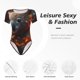 thumbnail image 4 of Fotbe Cute Maple Leaf Koala Body de Mujer con Cuello Redondo y Mangas Cortas, Sin Mangas Ajustado, Suave, Cómodo y Básico-XX-Large, 4 of 7