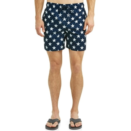 George Men's Stars and Stripes 6-Inch Swim Short, up to size
