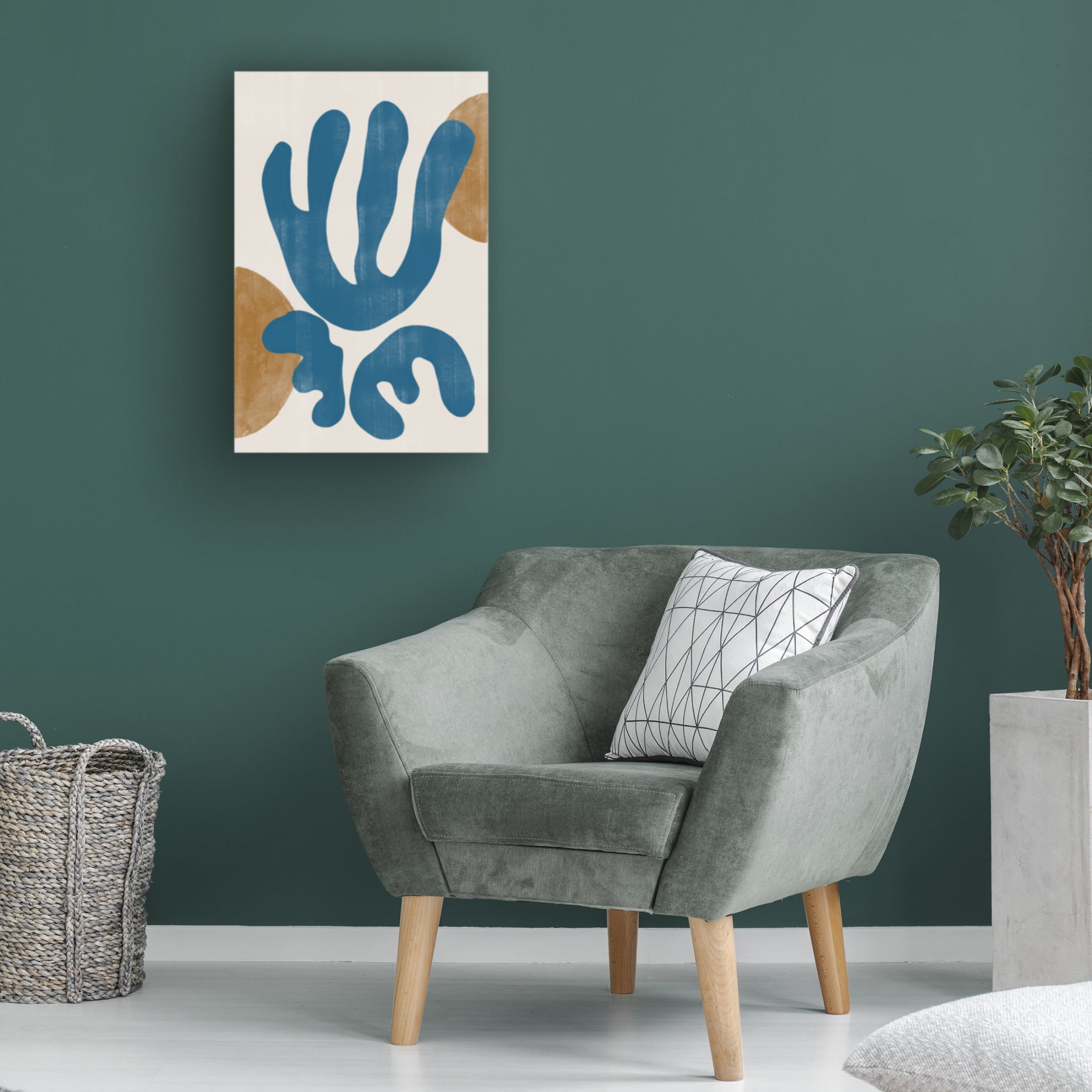 Trademark Fine Art THE MIUUS STUDIO Modern Plant No3 Canvas Wall Art