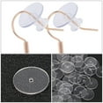 thumbnail image 4 of 50pcs Clear Disc Pads Plastic Discs For Earring Earring Backs For Droopy Ears, 4 of 6