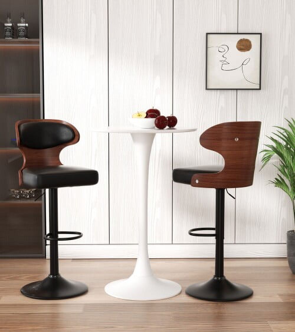 Hawsaiy Adjustable Height Bar Stools Set of 2, Black photo 6