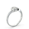 thumbnail image 2 of Spot Jewel 1.2 Ct Round Cut Solitaire Bypass Swirl Ring for Women - Lab-Created Simulated Diamond in 14K White Gold Plated - Bypass Swirl Diamond Wedding Ring - Daughter Wedding Anniversary Gifts, 2 of 4