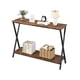 thumbnail image 1 of Consola estante - narrow consola mesa, sofa mesa, 2 niveles industrial style entrada mesa para sala de estar, hallway, y foyer, narrow y long para behind sofa, 1 of 7