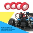thumbnail image 4 of Wweixi 4 Pcs 1/18 Remote Control Model Car Tire Tread Pattern Replaceable Part Kit Replacement for WLtoys A949 A959 A969 A979 K929 Red, 4 of 8