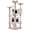 Brown/White, variant on WoofPaw 54in Cat Tree Tower, 2 Caves, Kitten-Ear Perch & Scratching Posts | Multi-level layout, climbing ladder, easy assembly, high pet appeal, total load 66lbs for all indoor cats,Beige