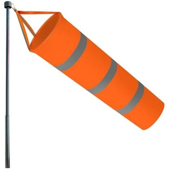 Outdoor Hanging Windsock Flag 1 Pc,Orange Measurement Wind Direction Bag for Outside,Heavy Duty Airport Windsock,31 Inch Durable Oxford Cloth Wind Flag,Waterprrof Fabric Ripstop Windsock Flag
