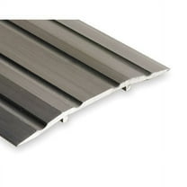 National Guard Saddle Door Threshold, Fluted Top ,4 ft. L, Aluminum 413-4