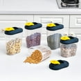thumbnail image 3 of Small BPA Free Plastic Food Saver, Kitchen Food Cereal Storage Containers with Cap,Storage Box Food-grade Space-saving PP Airtight Cereal Container Storage Box for Dried Grains, 3 of 8