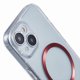 thumbnail image 5 of For iPhone 14 Case Compatible with MagSafe CD Vein TPU Acrylic Phone Cover - Green, 5 of 5