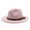 Pink, variant on Vintage Wide Brim Fedoras Hat Women Classic Felt Fedora Wide Brim Hat with Belt Buckle Large Felt Panama Rancher Hat (Pink,One Size)