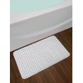 thumbnail image 2 of Grey Bath Mat, Geometric Pattern with Hand Drawn Style Random Square Shapes Abstract Grid, Non-Slip Plush Mat Bathroom Kitchen Laundry Room Decor, 29.5 X 17.5 Inches, Pale Grey and Coconut, Ambesonne, 2 of 2