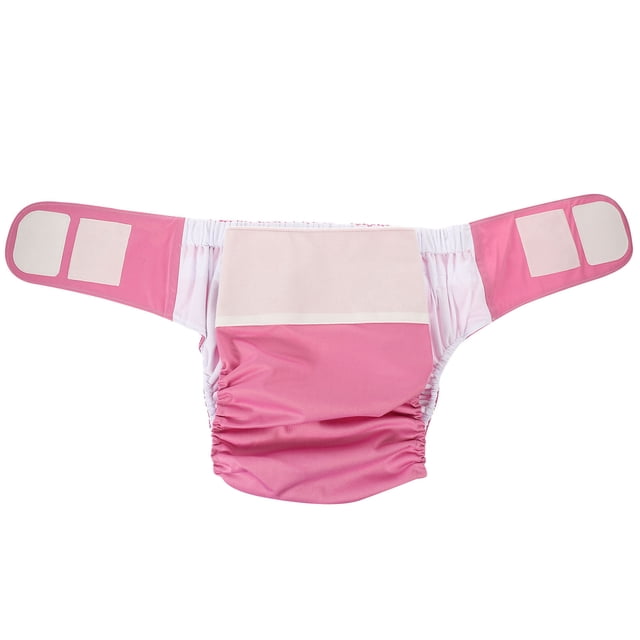 WASHWEPE Couche Lavable pour Personnes Âgées Polyester Rose pour Usage Hospitalier Lot de 1