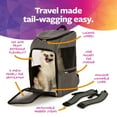 thumbnail image 4 of TrustyPup Medium Cat & Dog Travel Pet Backpack, Gray, 16 lb Limit, 4 of 8