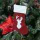 thumbnail image 5 of Fiudx Ofertas de la semana Medias navideñas tejidas con diseños de Papá Noel y muñeco de nieve Bolsas de regalo rojas ideales para colgar en el árbol de Navidad, 5 of 7
