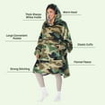 thumbnail image 3 of Catalonia Camo Oversized Hoodie Blanket Sweatshirt, Comfortable Sherpa Pullover for Adults Men Women Teenagers Wife Girlfriend, 3 of 7