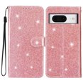 thumbnail image 1 of Compatible avec Google Pixel 8 Étui Portefeuille Pailleté Étincelant avec Poche pour Cartes et Rabat, 1 of 5