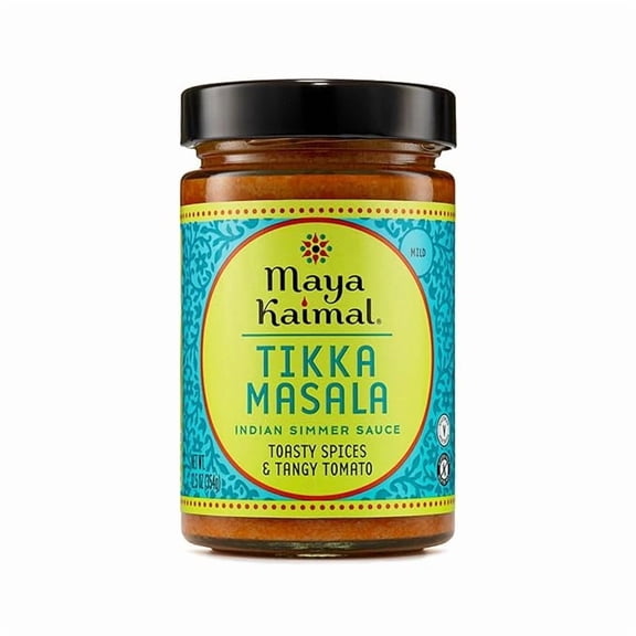 (1 pack) Maya Kaimal Tikka Masala Sauce, Mild Indian Simmer Sauce with Tomato and GaramMasala Spices. Vegetarian, Gluten Free, 12.5 oz