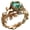 Gold Plated, variant on Women's Stainless Steel Hollow Leaf Filigree Gemstone Statement Rings Exquisite Comfort Fit Band Vintage Creative Elegant Daily Wear Party Jewelry Gift Daily Wear Black Size 6