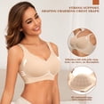 thumbnail image 4 of Bra PoseFree Anthropologie Minimizer Nursing Wireless 3XL Nude, 4 of 7